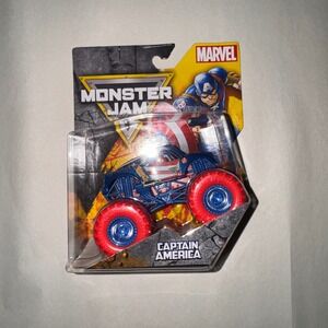 Monster Jam Marvel Captain America Monster Truck 1:64 Scale Series 05 New
